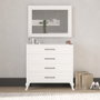Hanah Home Cómoda Blanca con 4 Cajones
